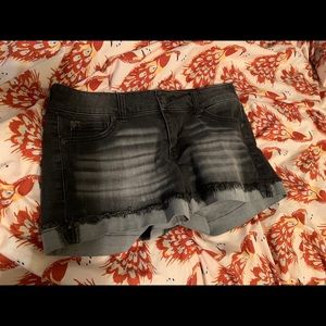Celebrity Pink Black Jean shorts Sz 9/29